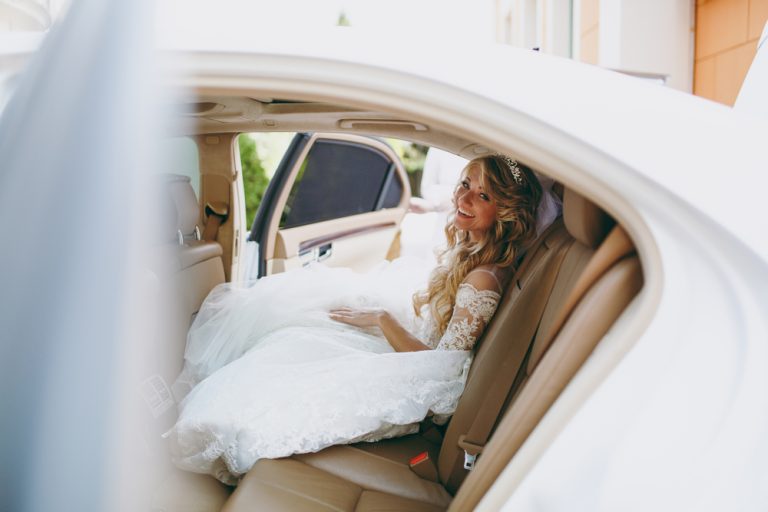 The,Bride,Gets,Into,The,Car